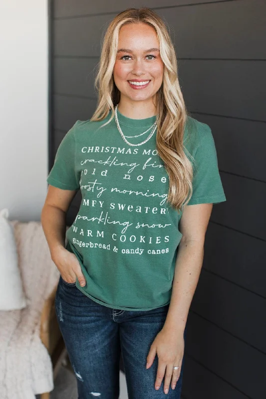 A Few Of My Favorite Things Graphic Tee- Green