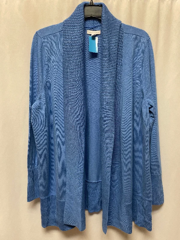 Sweater Cardigan By Charter Club In Blue, Size: Xl