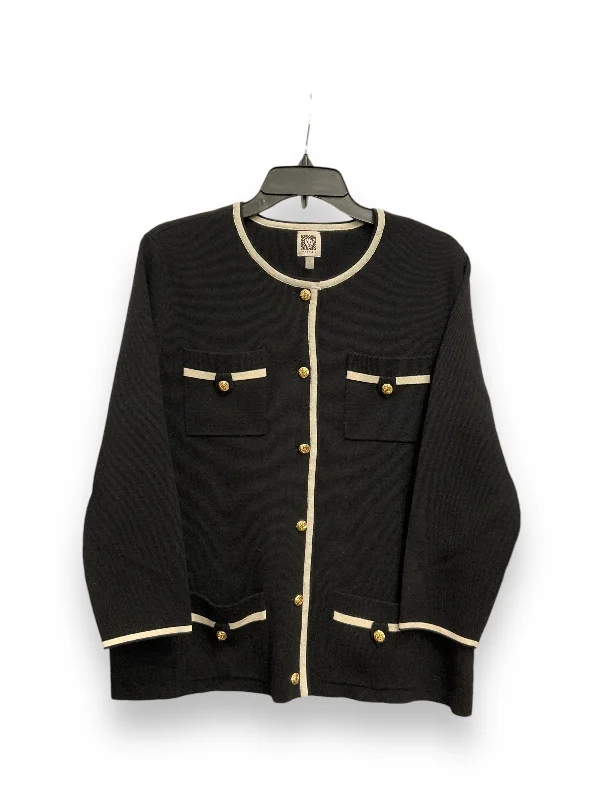 Cardigan By Anne Klein In Black, Size: M