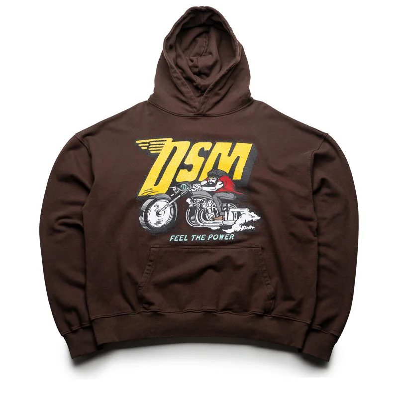 Diet Starts Monday Biker Hoodie - Brown