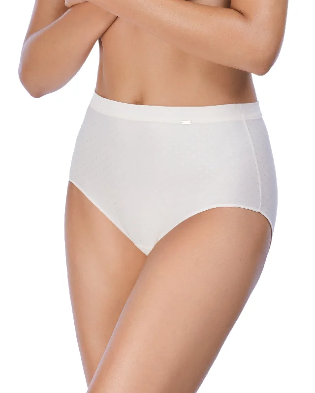 Culotte haute + coton microfibre poudre