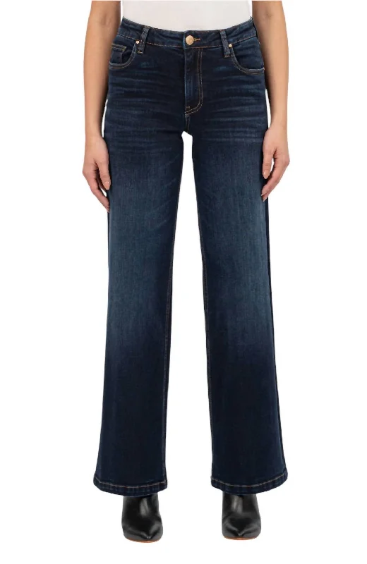 High Rise Wide Leg Jeans In Fortitude