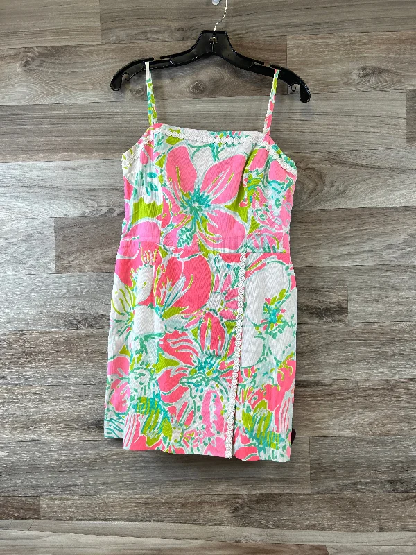 Pink & White Dress Designer Lilly Pulitzer, Size S