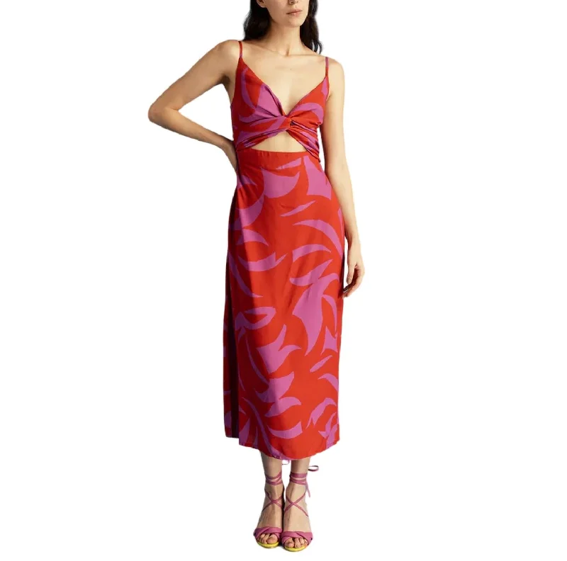 Sabina Midi Dress In Gammimagenta