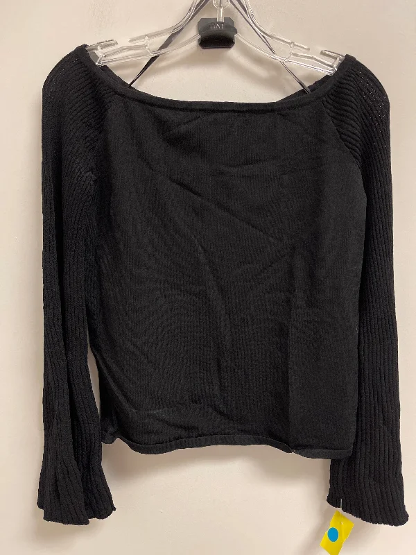 Top Long Sleeve By Ann Taylor In Black, Size: M