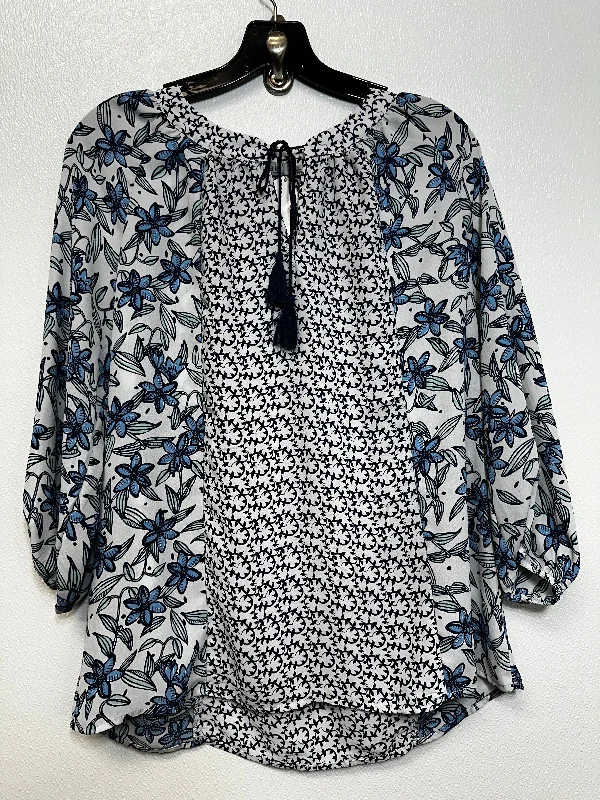 Top Long Sleeve By Dalia In Print, Size: S