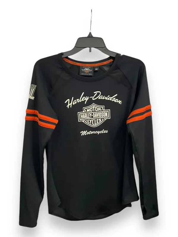 Top Long Sleeve By Harley Davidson In Black, Size: L