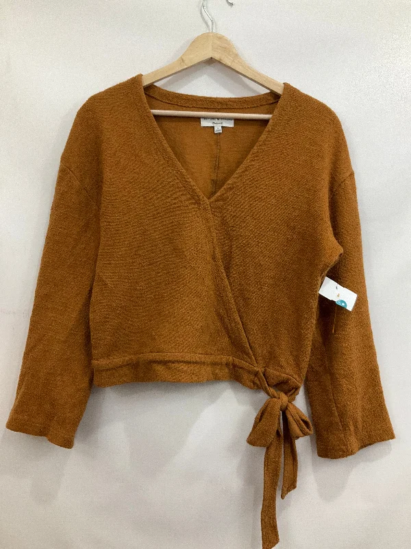 Top Long Sleeve By Madewell In Brown, Size: S