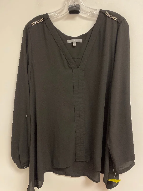 Top Long Sleeve By Ny Collection In Black, Size: Xl