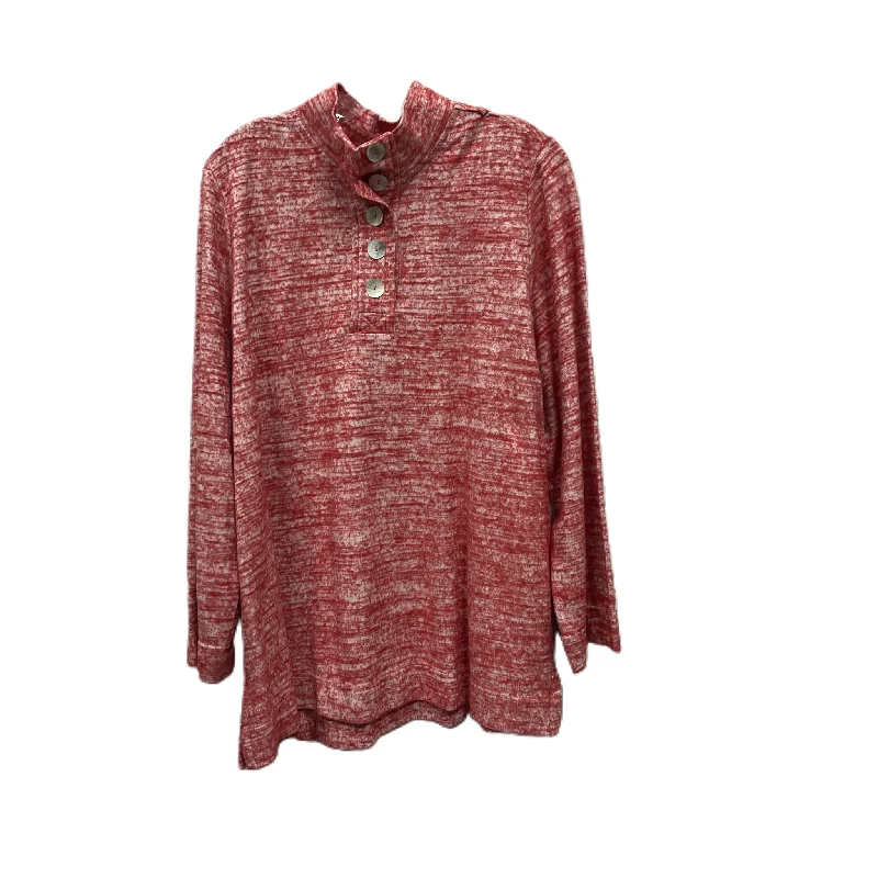 Top Long Sleeve By Soft Surroundings In Red, Size: 1x