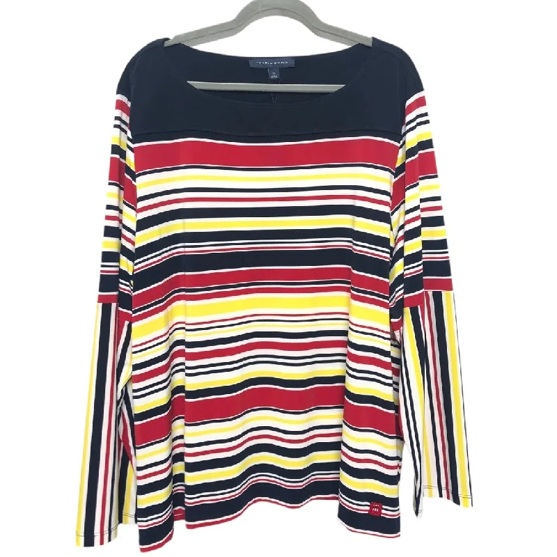 Top Long Sleeve By Tommy Hilfiger In Multi-colored, Size: 3x