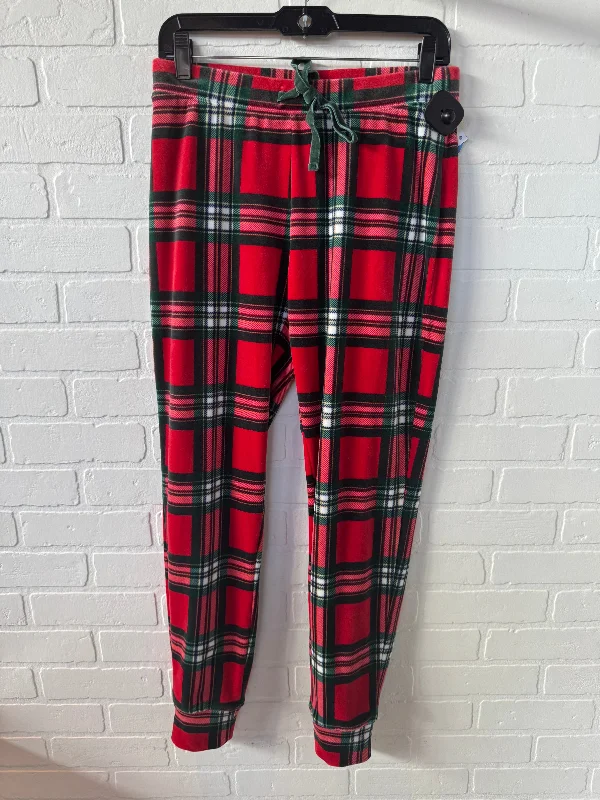 Pajama Pants By Rachel Zoe In Green & Red, Size: 6