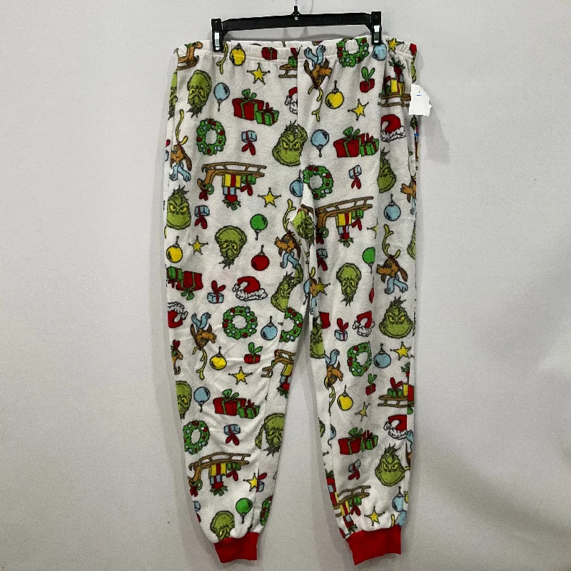 Pajama Pants In White, Size: L